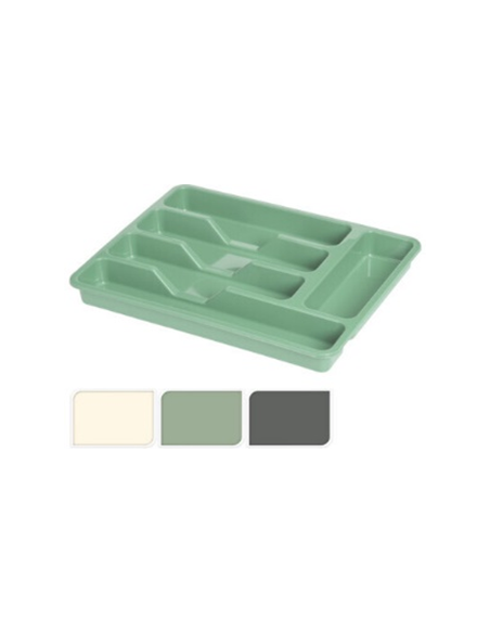 RANGE COUVERTS 5 CASES ASSORTIS 3 COULEURS