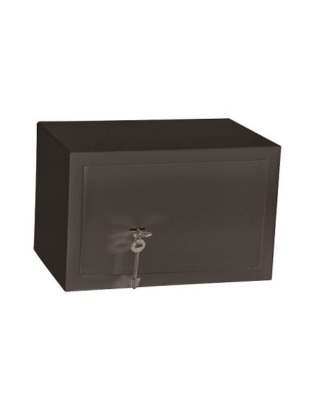 COFFRE FORT  A CLE  - L 31 cm   H 20 cm - P 20 cm -    NOIR SK20