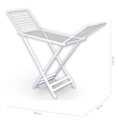 ETENDOIR A LINGE RESINE   BLANC  "QS"