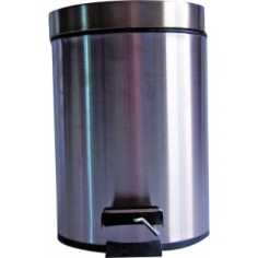 POUBELLE SALLE DE BAIN 3 L  A PEDALE  - INOX