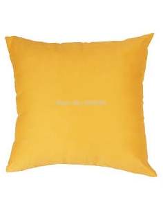 OREILLER  40 X 40  CM  - SIMILICUIR JAUNE