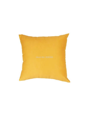 OREILLER  40 X 40  CM  - SIMILICUIR JAUNE