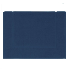 TAPIS DE SOL BLEU adele 700 GR/M² 100% COTON 50 X70 CM Made in EU