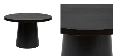 TABLE BOIS NOIRE Ø120CM DINER - TOUT BOIS