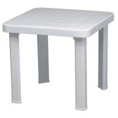 TABLE BASSE ANDORA  BLANCHE 47X 47 H 41 Made in EU