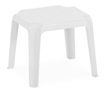 TABLE BASSE MARBELHA  EMPILABLE  BLANCHE Made in EU