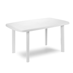TABLE RECTANGLE FARO 137X85CM BLANCHE Made in EU