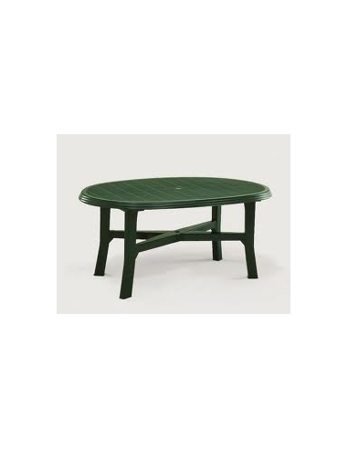 TABLE DANUBIO  OVALE 165 X 110  VERTE Made in EU