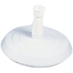 PIED DE PARASOL BETON + PLASTIQUE BLANC   14KG - TIGE 18 A 33 MM EDA FRANCE
