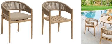 FAUTEUIL REPAS TEVIO TAUPE ***ESP***