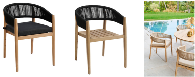 FAUTEUIL REPAS TEVIO ANTHRACITE