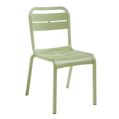 CHAISE EMPILABLE CANNES VERT - GROSFILLEX FRANCE