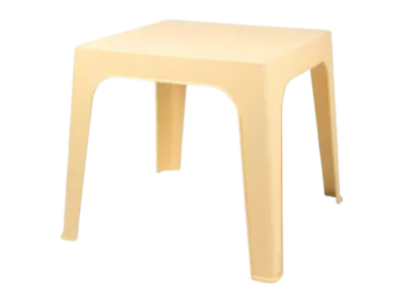 TABLE ENFANT JAUNE FEU JULIETA MONOBLOC 100% RECYCLE Made in EU
