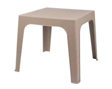 TABLE ENFANT MARRON TERRE JULIETA MONOBLOC 100% RECYCLE Made in EU