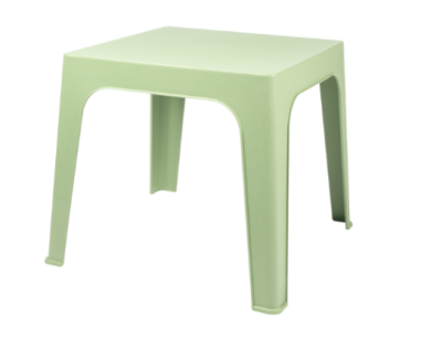 TABLE ENFANT VERT AGUA JULIETA MONOBLOC 100% RECYCLE Made in EU