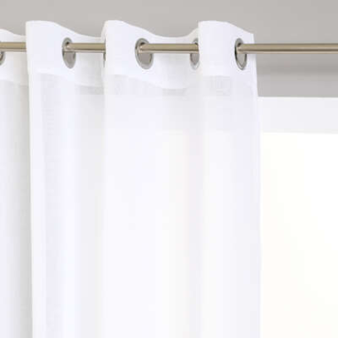 RIDEAU VOILAGE BLANC 140 X H240 CM ETAMINE JJ