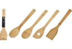 LOT DE 4 USTENSILES DE CUISINE EN BOIS