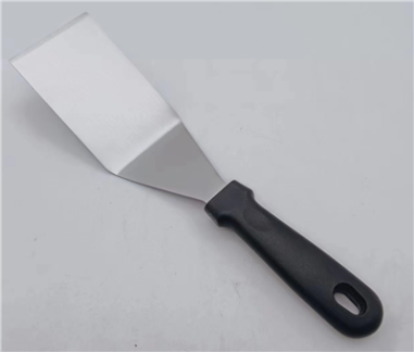 SPATULE POUR BARBECUE & PLANCHA METAL MANCHE BACKELITE / 30CM LONGX 7.5CM LARGE
