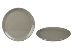 ASSIETTE PLATE NAÏLA TAUPE GRES  25 CM **ESP**