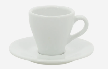 SOUS TASSE PAULA PORCELAINE BLANCHE POUR TASSE 7CL