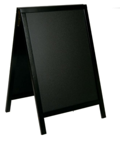 TABLEAU ARDOISE CHEVALET NOIR 85X54.5 CM