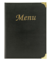 PORTE MENU NOIR A4 31.5X24