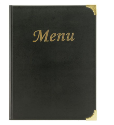 PORTE MENU NOIR A4 31.5X24