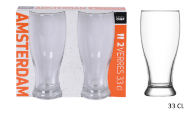 VERRE A BIERE - 33CL