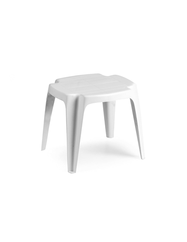 TABLE BASSE VENICE BLANC CARRE  44X 44  H 50 Made in EU