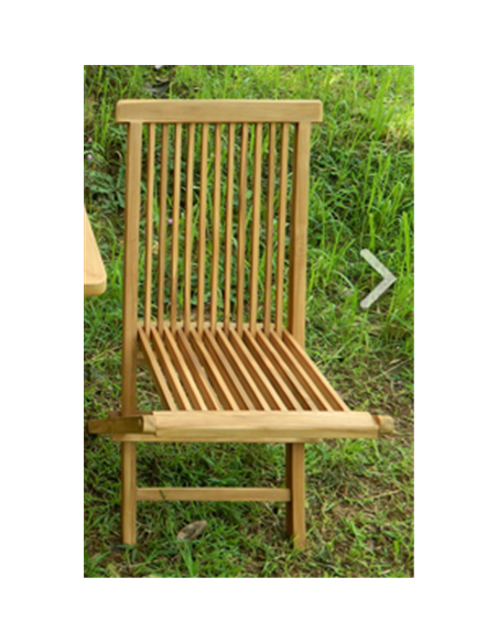CHAISE   PLIANTE JAVA  TECK