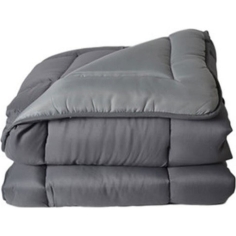 COUETTE MICROFIBRE SOFT 220 X 240 CM GRIS FONCE 450 GR/M² 2