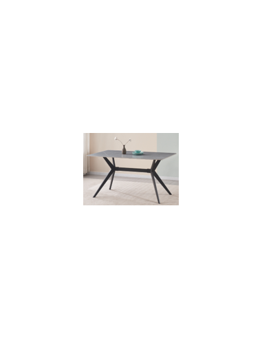 TABLE HERCULE CERAMIK GRIS MARBRE - 160x80CM