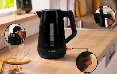 BOUILLOIRE ELECTRIQUE  BOSCH **MYMOMENT** NOIRE  TWK7603 / TWK1M123