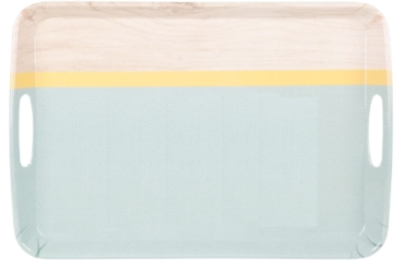 PLATEAU DE SERVICE  MELAMINE 46 X 30CM  MOTIF "RIVA"