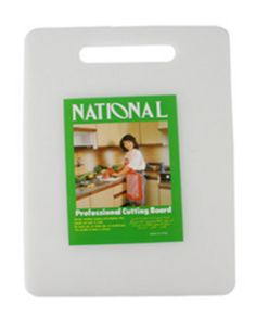 PLANCHE A DECOUPER PLASTIQUE   BLANCHE QS  37.5/23.5CM