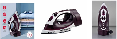 FER A REPASSER BRANDT - CORDON RETRACTABLE - 2200W