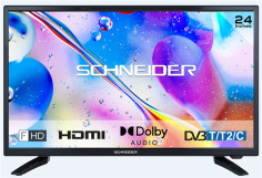 TV LED 60CM 24" CLED24FN200 / 24BN4 - SCHNEIDER -HDMI-USB-DOLBY