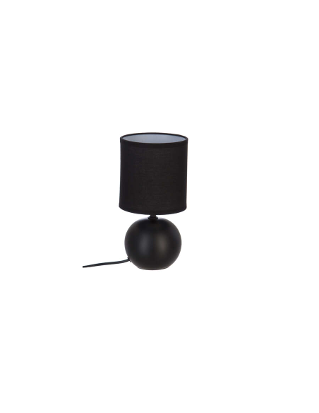 LAMPE DE CHEVET BOULE  25CM - NOIR