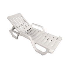 BAIN DE SOLEIL MALIBU BLANC DOSSIER REGLABLE Made in EU