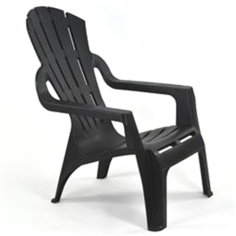 FAUTEUIL EMPILABLES VENICE BEACH ANTHRACITE  Made in EU