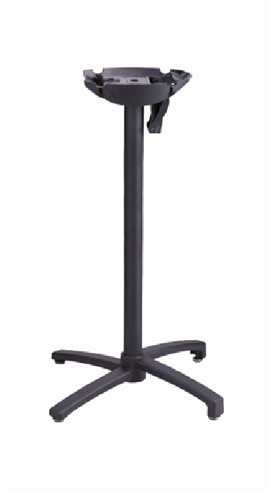 PIED ALU NOIR  -- HAUT  X ONE  RABATTABLE- GROSFILLEX FRANCE