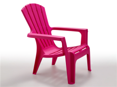 FAUTEUIL EMPILABLE MARILAND ROSE FUSCHIA