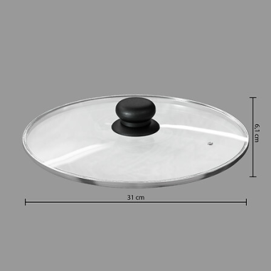COUVERCLE EN VERRE   30CM
