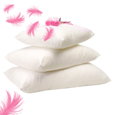 OREILLER BLANC MICROFIBRE 45X65 -750 GR DECRET 2000 -164 DU 23/02/2000