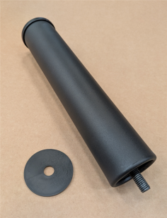 4 PIEDS ACIER NOIR POUR SOMMIER LATTES 25CM - MULTI20