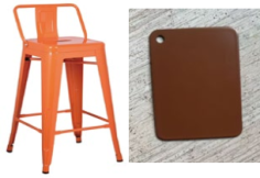 TABOURET VANYA MARRON **CSP**