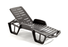 BAIN DE SOLEIL ANTHRACITE -  LETTI DOSSIER REGLABLE  Made in EU