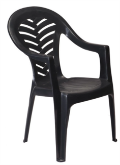 FAUTEUIL DE JARDIN  PALMA - ANTHRACITE 100% RECYCLE Made in EU