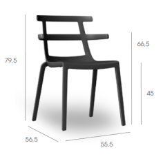 CHAISE TOKYO NOIR Made in EU