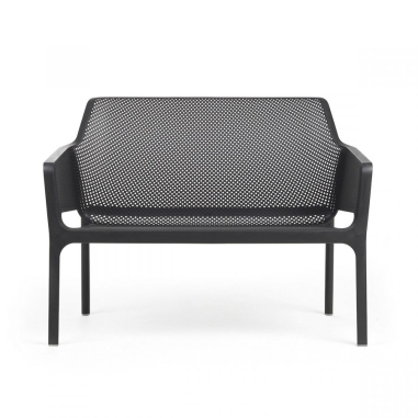 CANAPE BENCH NET  ANTHRACITE - SALON NET NARDI Made in EU